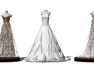 Modern Model Bridal Shop Studio Dummy Model Props 3d model