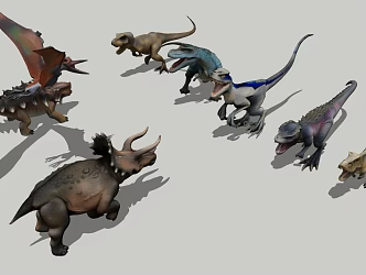 dinosaur animal reptile 3d model