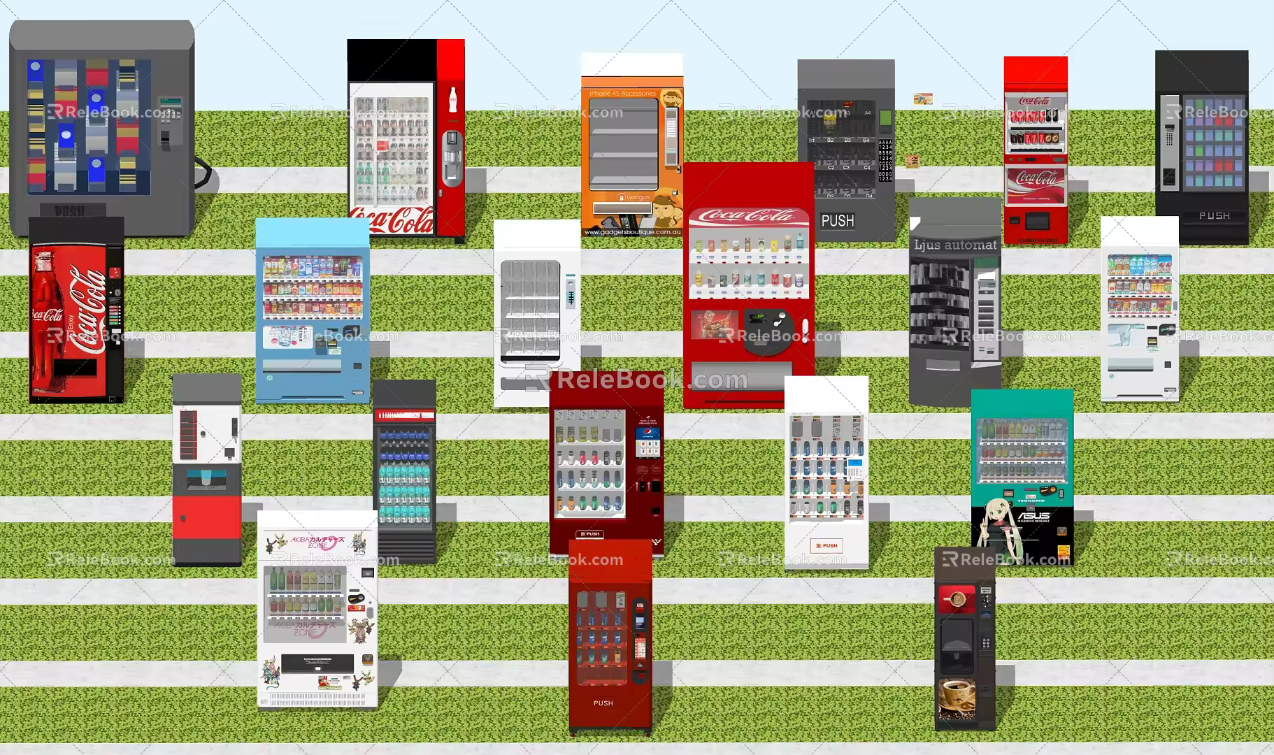 Modern Vending Machines 3d model