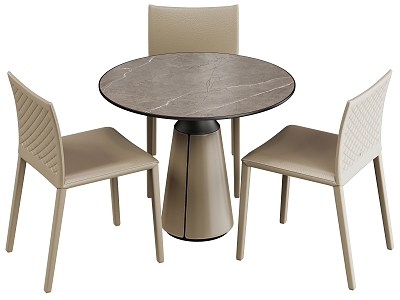 Modern leisure table and chair combination model