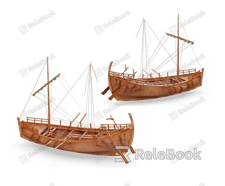 Modern Boat Small Sailboat model