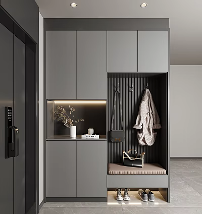 Modern shoe cabinet 3d model