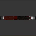 Detailed Black Train Model With Red Wheels On White Tracks