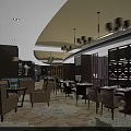 Elegant Hotel Corridor With Classic Chandeliers Wooden Paneling And Soft Carpet Flooring
