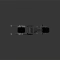 Detailed Custom Motorcycle Chassis Featuring Heavy Duty Frame And Large Tires
