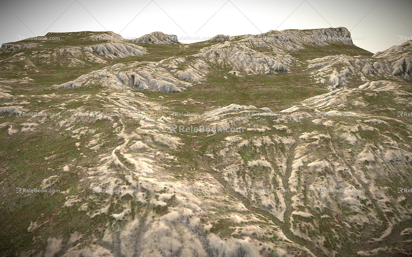 mountain mountain terrain 3d model