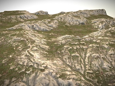 mountain terrain 3d model