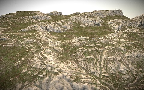 mountain terrain 3d model