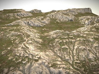 mountain terrain 3d model