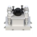 grading cyclone hydrocyclone three-product cyclone 3d model