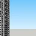 Modern Architectural Complex With Tall Building Low Rise Podium And Glass Windows Exterior