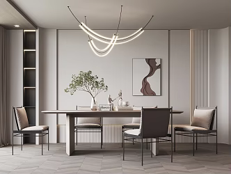 Modern Restaurant 3d model