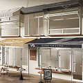 Two Story Shop Front Design With 24 Hour Cafe Studio And Outdoor Seating