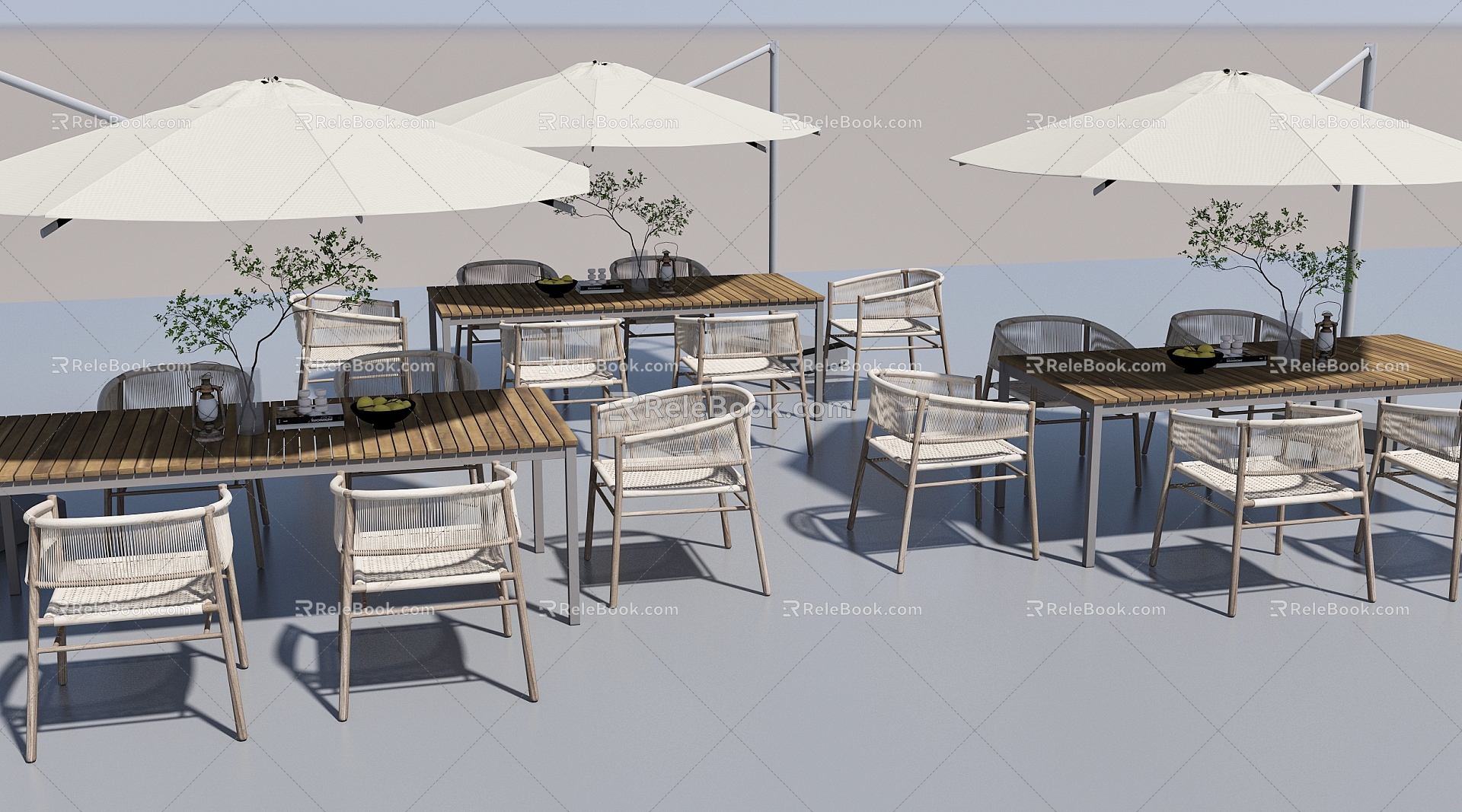 Outdoor lounge chair 3d model