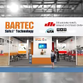 BARTEC Safe.t Technology Modern Exhibition Booth With Reception Counter And Display Area