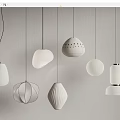 Modern Pendant Lights With Various Contemporary Designs And White Shapes