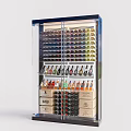 Wine Cooler With Glass Door Display And Layered Multiple Bottles Storage