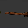 Crossbow Mechanical Crossbow Shift Bow and Arrow Shoot Far Equipment Weapons High-tech Crossbow 3d model