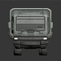 White Armored TYRO Military Tank Featuring Heavy Duty Wheels And Windows