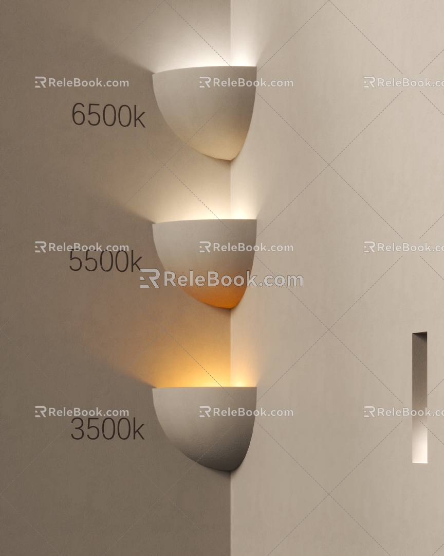 Modern wall lamp gypsum wall lamp personalized wall lamp creative wall lamp 3d model