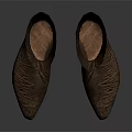 Brown Textured High Top Shoes with Simple Design for Everyday Fashion Wear