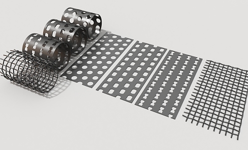 Iron mesh Loukong stainless steel plate hard surface machinery high-tech industrial parts 2 3d model