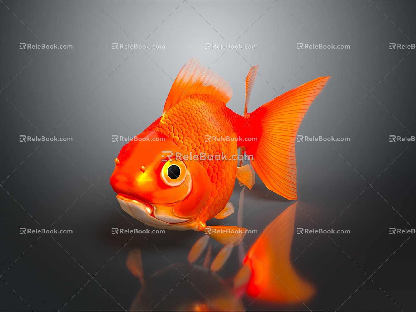 Fish Goldfish Freshwater Fish Sea Fish Animal Game Animal Cartoon Animal Animal Realistic Animal 3d model