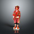 performance clothing dance clothing costume special costume traditional costume dance costume ethnic costume 3d model