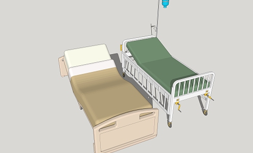 Modern Hospital Bed Medical Bed 3d model