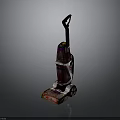 Modern Upright Vacuum Cleaner With Purple And White Design For Home Cleaning