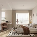 Kids Room Interior With Beige Walls Moon Star Decor Arched Headboard And Pony Lamp