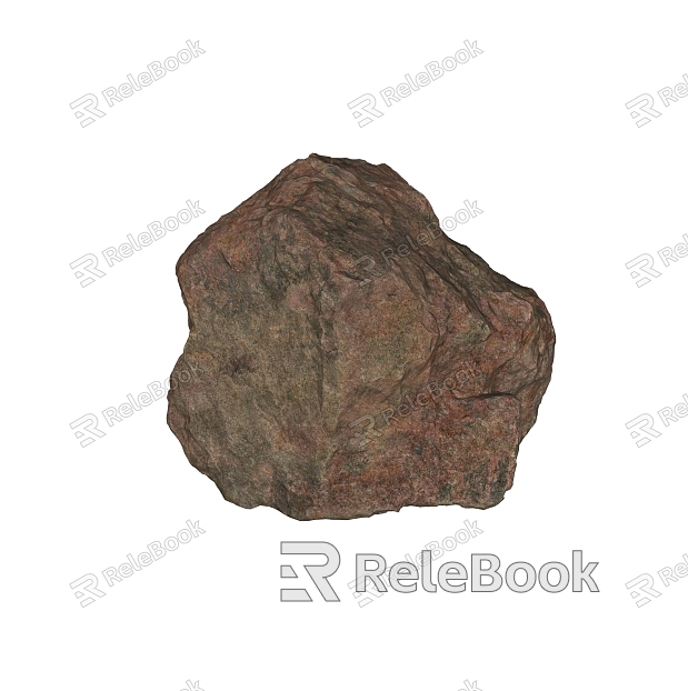 Modern Realistic Scanning Stone Rock Granite Natural Landscape model