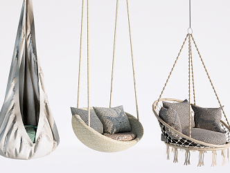 Modern Hanging Chair Hanging Basket Swing Chair Leisure Chair 3d model