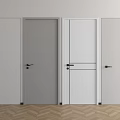 Modern Swing Doors In Various Colors And Styles For Interior Design 3d model