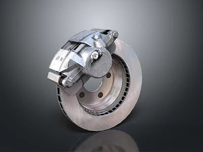 High Quality Automotive Brake Disc And Caliper Parts For Vehicle Braking Systems 3d model