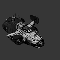 Futuristic Utility Vehicle With Mechanical Design Multiple Wheels Sensor Antenna And White Body