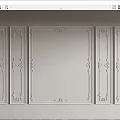 European-style carved lines 3d model