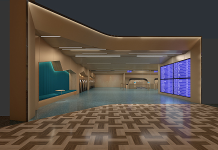 Airport Lounge Modern Lounge 3d model