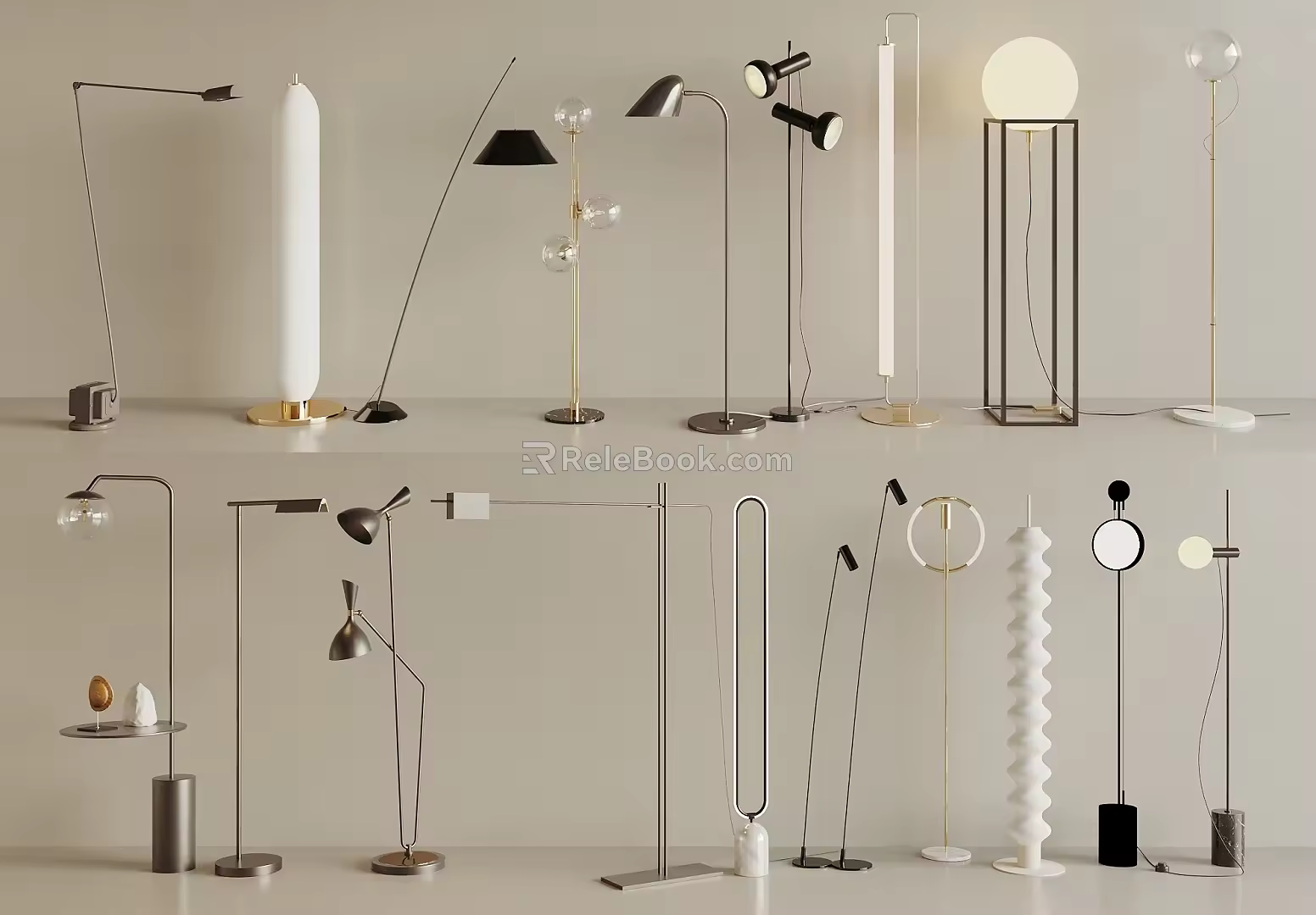 Modern floor lamp 3d model