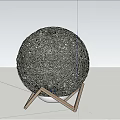 Modern table lamp net red light 3d model
