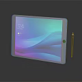 Sleek Modern Digital Tablet With Stylus Pen And Colorful Screen