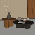 Modern Middle Ancient Style Coffee Table 3d model