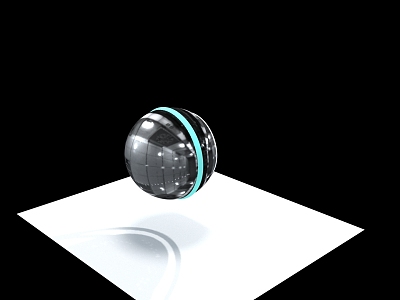 modern camera lens 3d model