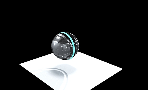 modern camera lens 3d model