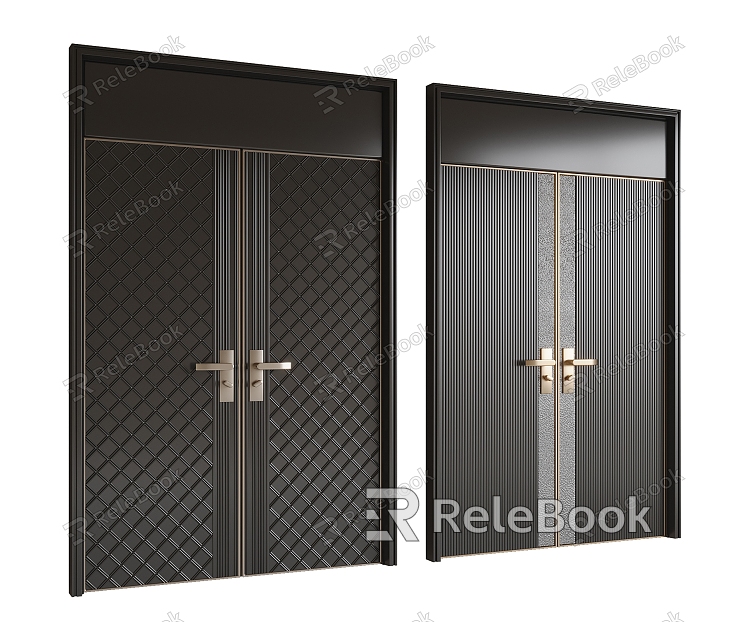 Modern security door double door model