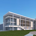 Modern Contemporary House With Large Glass Walls White Exterior Lawn And Water Pool