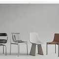 Modern Dining Chairs with Various Designs Different Materials Metal Legs Leather Seats Transparent Acrylic