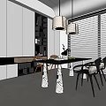 Chandelier Decorative Cabinet 3d model