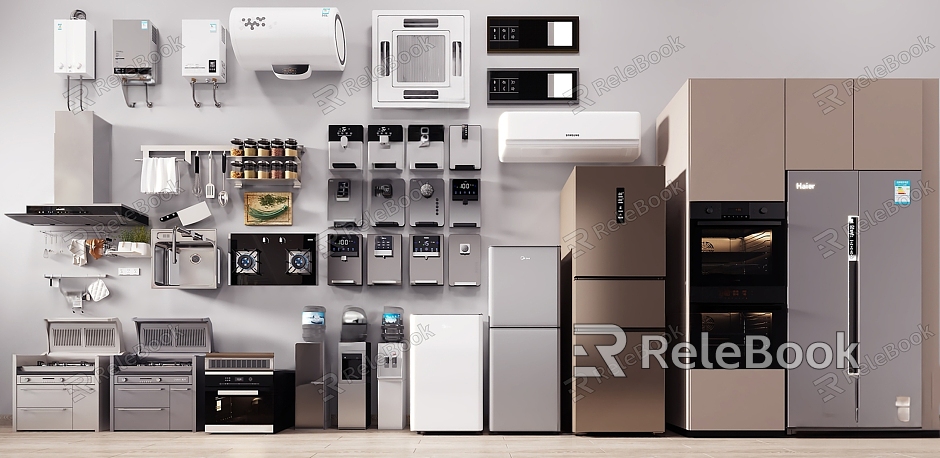 modern kitchen appliances kitchen supplies combination refrigerator water dispenser printer model