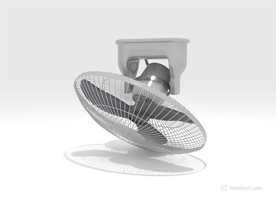 Modern Air Cooler Fan With Mesh Cover Stable Base And Efficient Cooling Design 3d model 